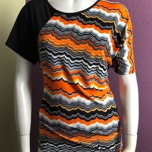 Black And Orange Top